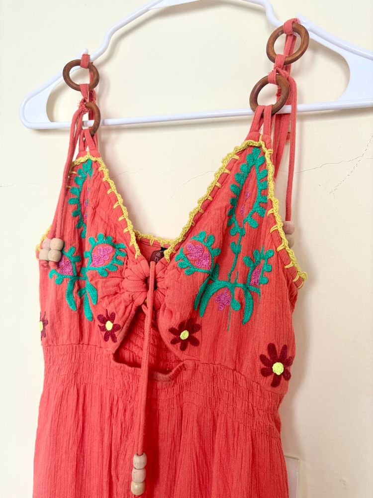 CORAL BEACH DRESS ✨