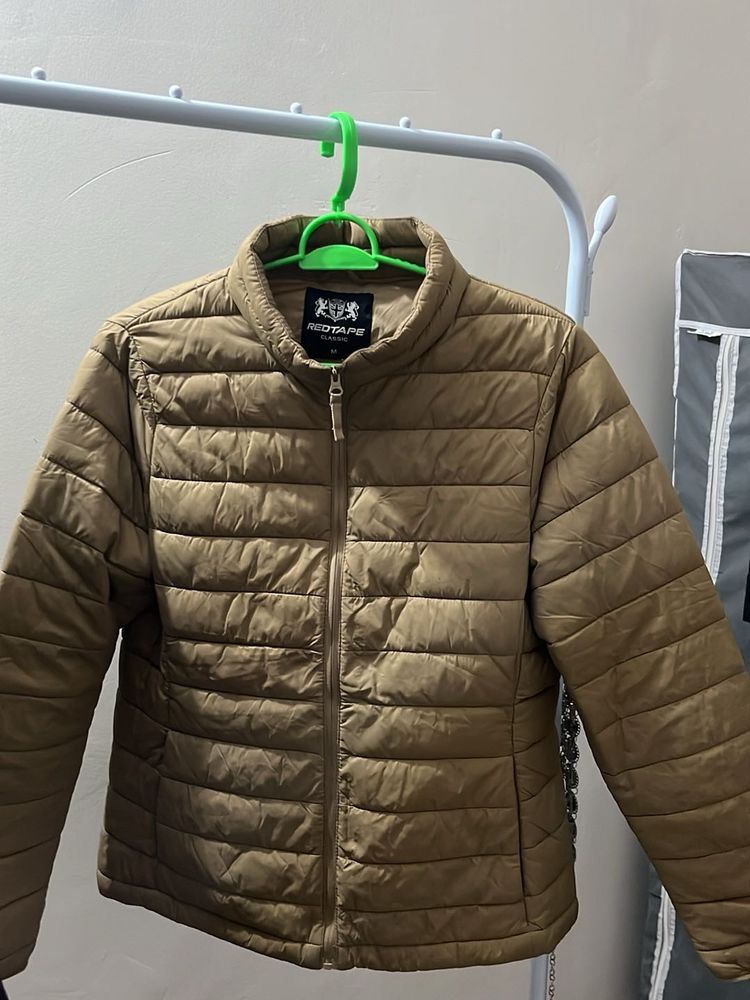 Red Tape Puffer Jacket