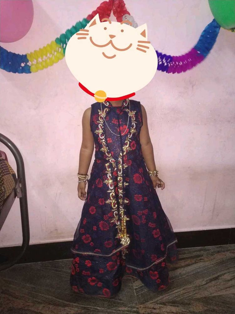 Gown With Net Shrug