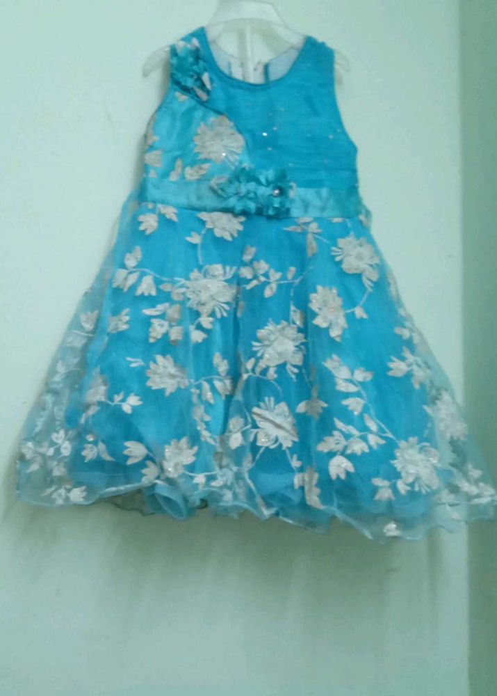 Beautiful Blue Floral Dress