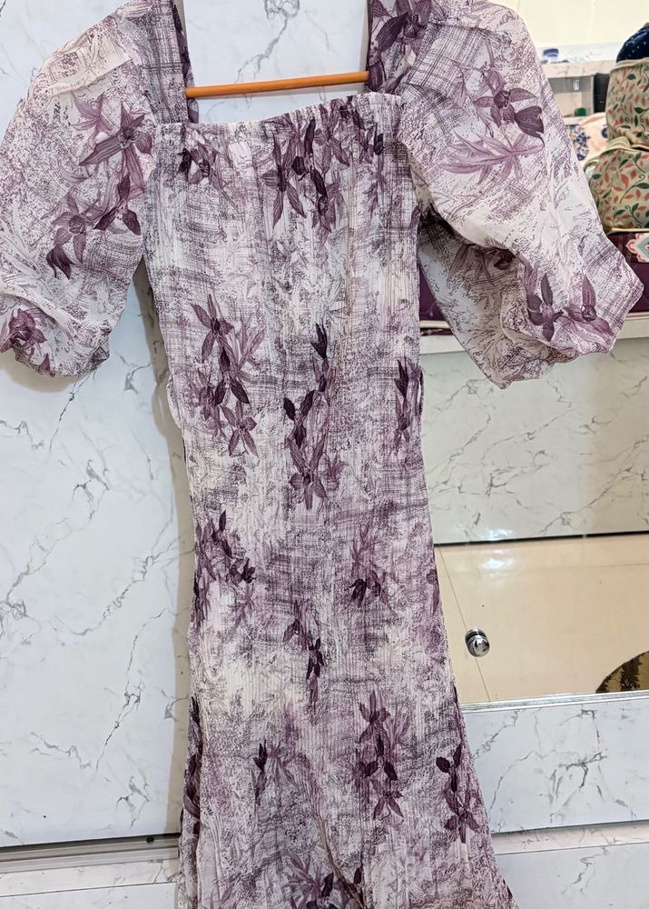 Floral Print Midi Dress
