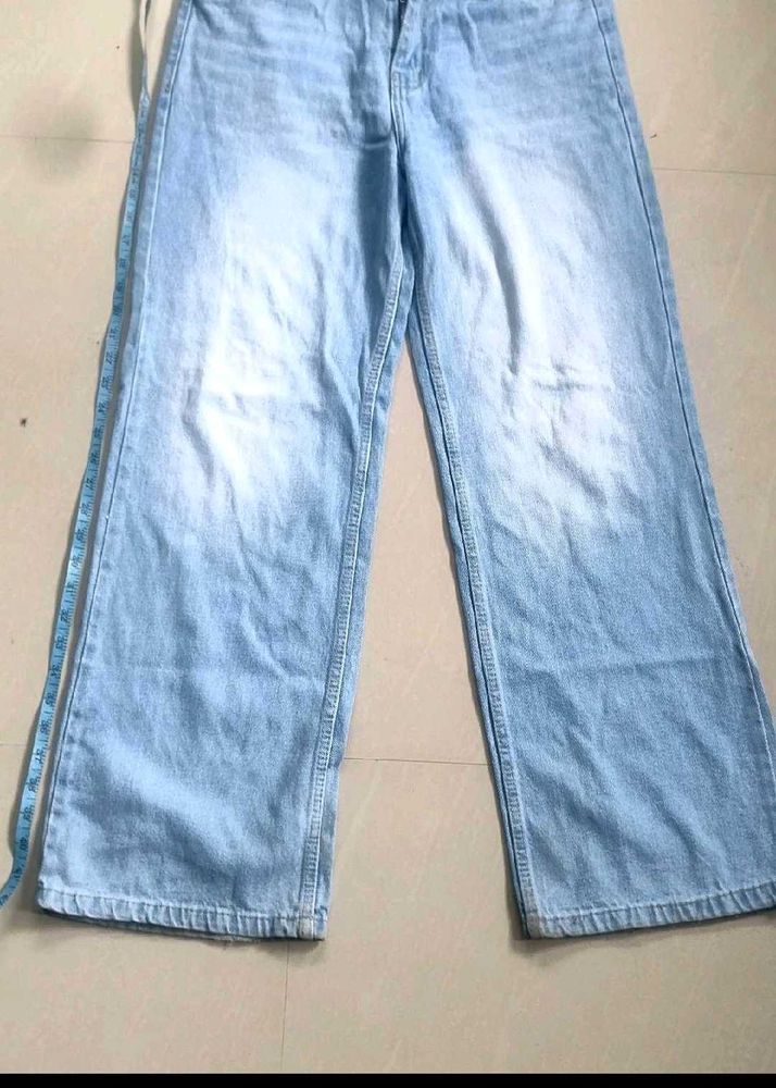 Light Wash Wide Leg Jeans