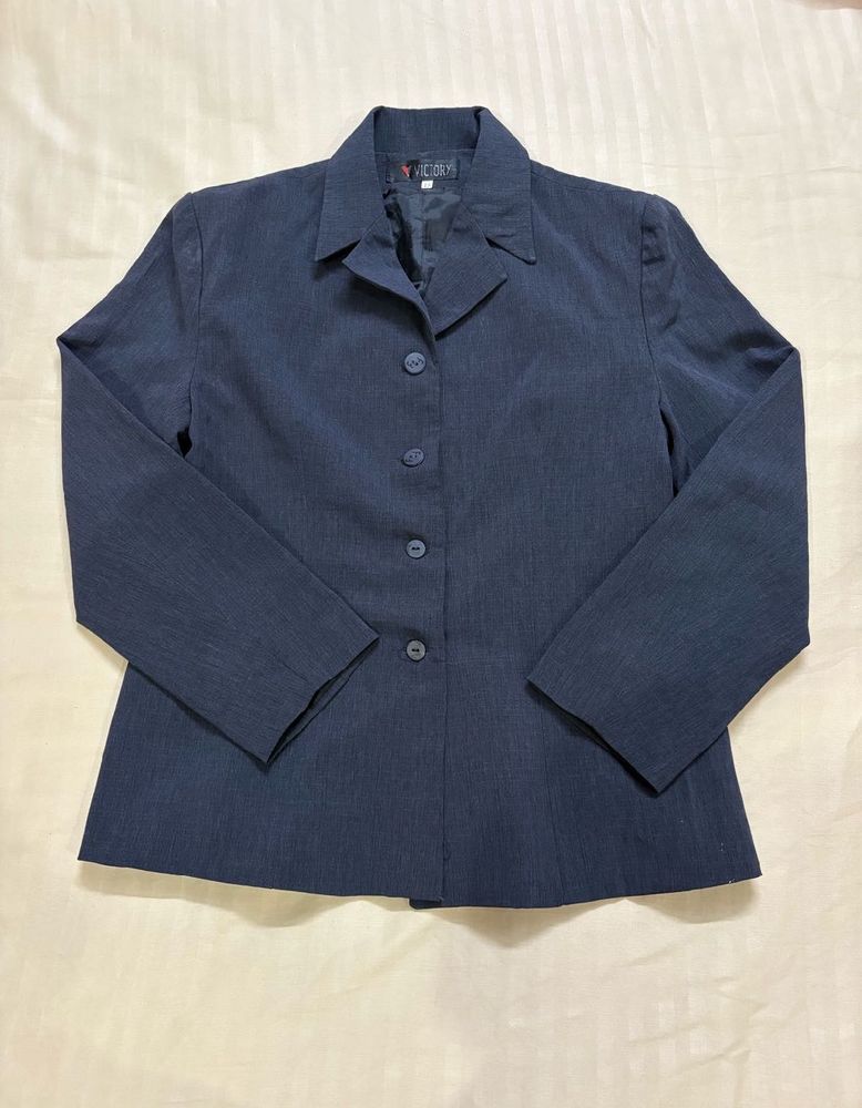 women Classic Navy Blue Blazer