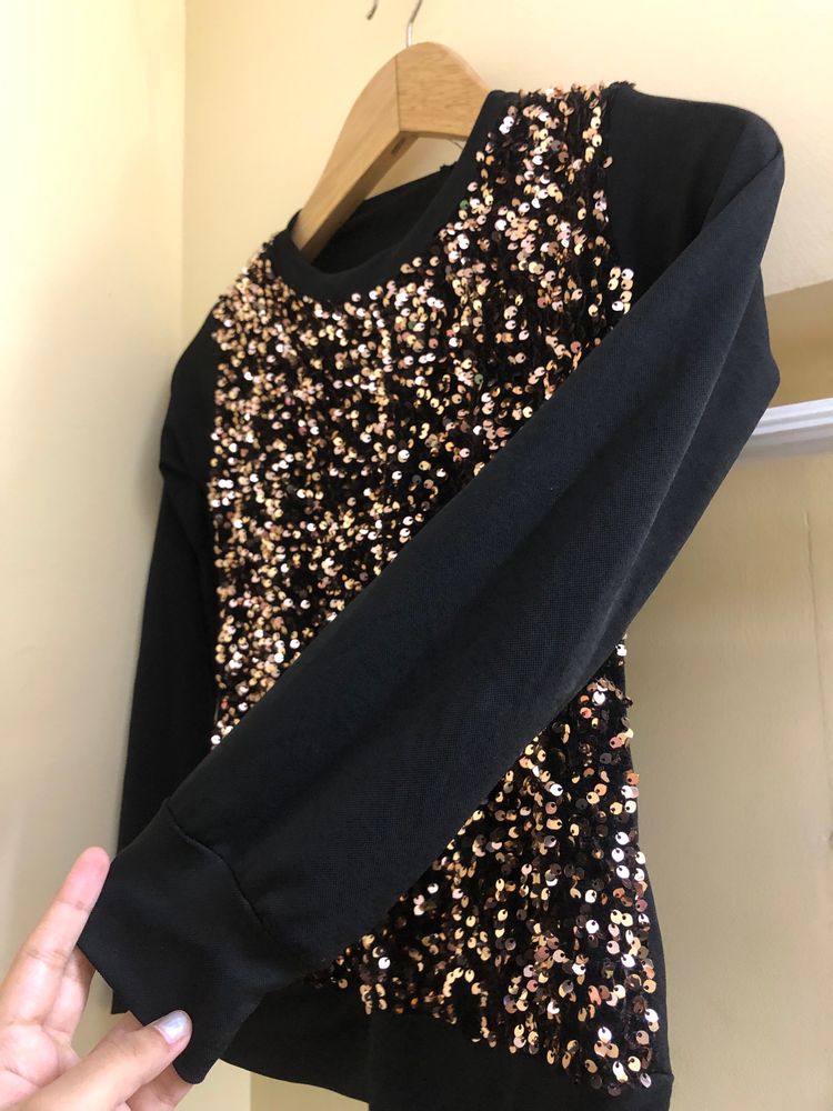 T-shirt Black &amp; Golden