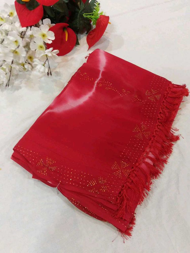 party wear chiffon saree