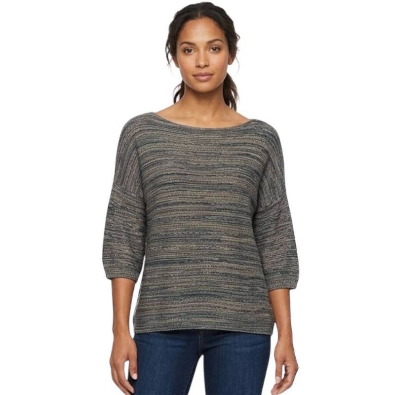 Cozy Striped Boat Neck Sweater