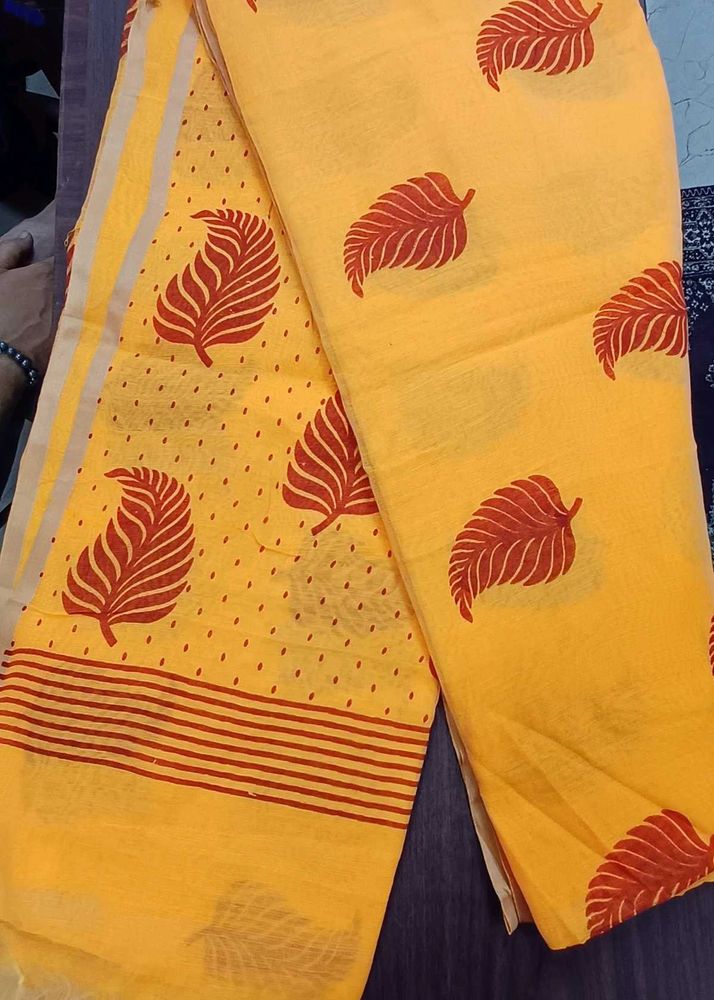Cotton Slik Saree For Daily Use
