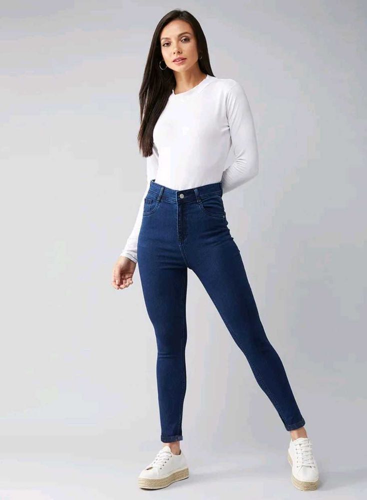 Women's High Waist Skinny Jeans