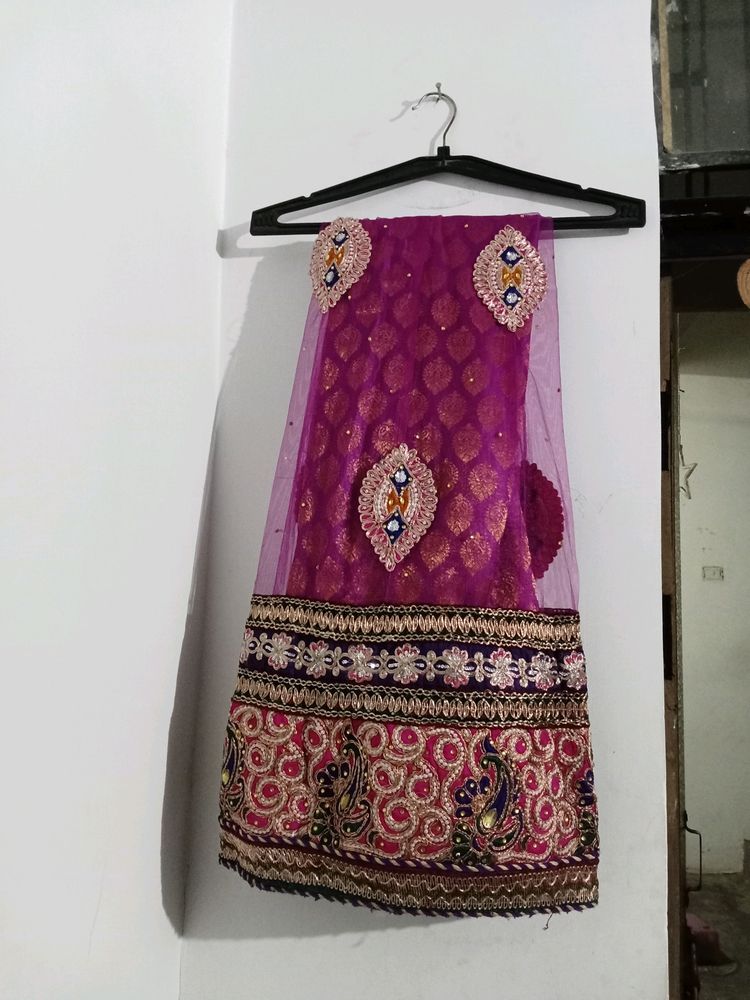 Gorgeouse Multi Color Lahnga Chunni &amp; Blouse