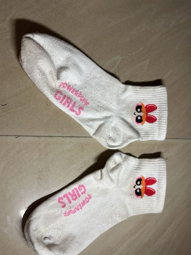 Powerpuff Girls White Socks