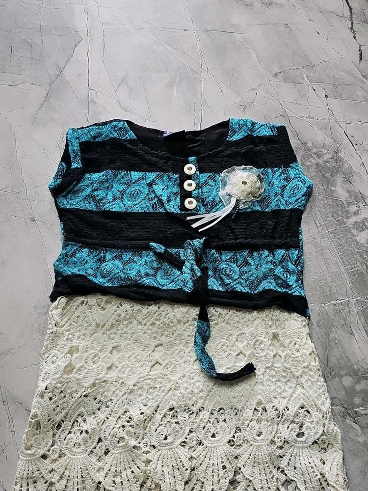 Bohemian Lace Kurta Set