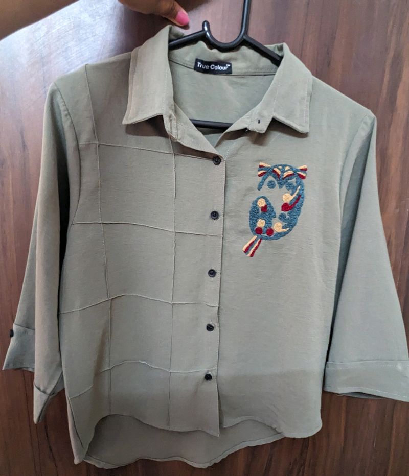 Olive Green Shirt