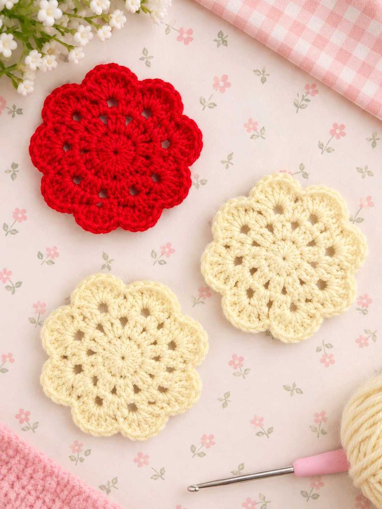 Crochet coasters pack of 6
