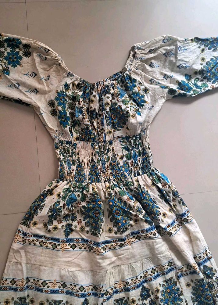 printed gown for everyday casuals