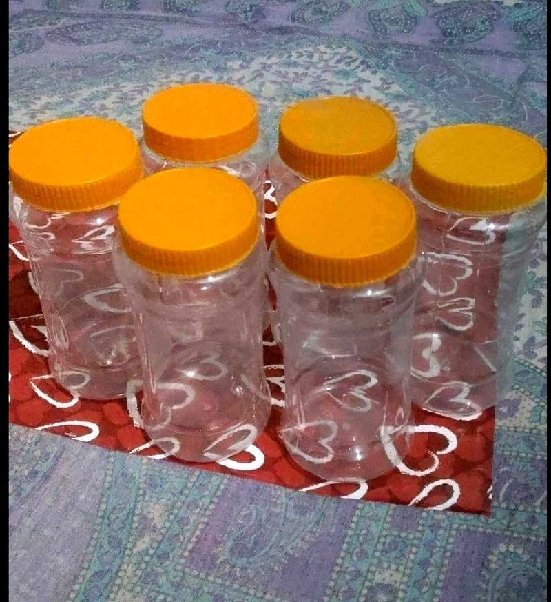 Plastic Storage Jars - Set of 12