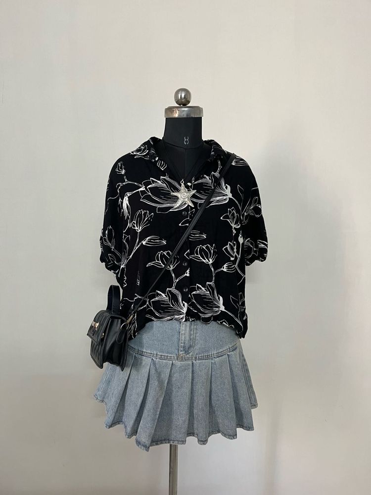 Black Button-Up Shirt
