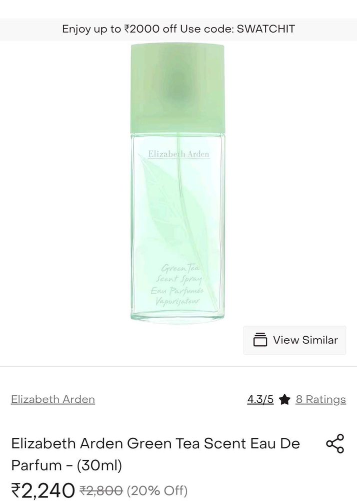 LOWEST PRICE 🛑🔻🔻Elizabeth Arden GreenTeaPerfume