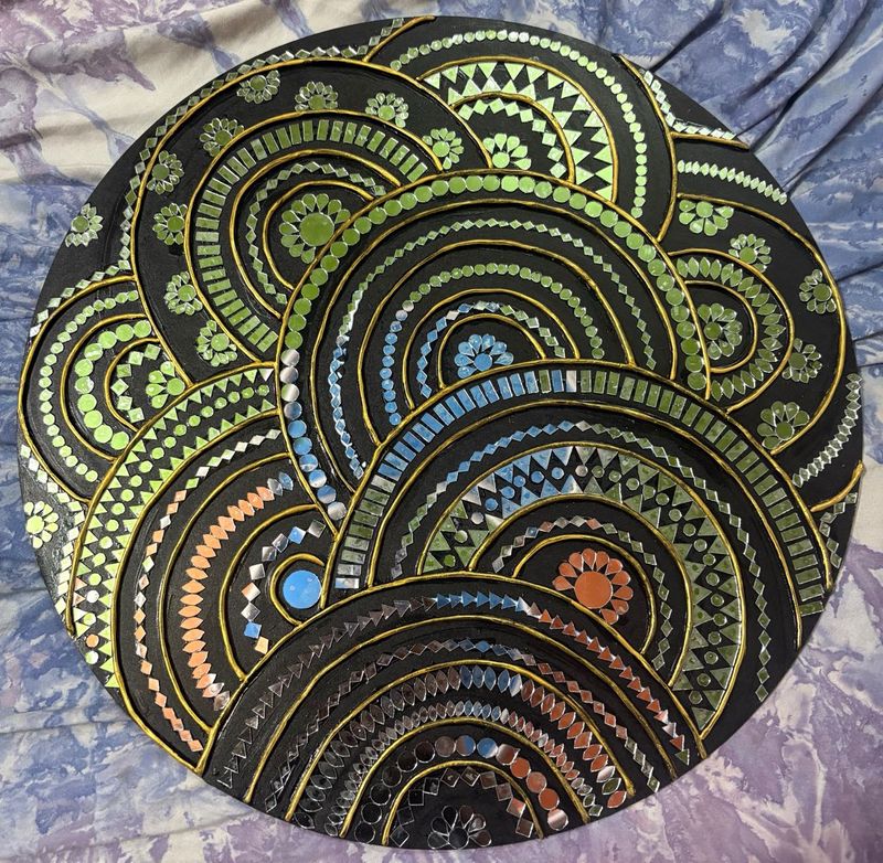 Decorative Round Wall lippan art