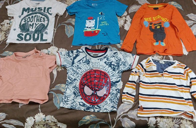 Branded T-shirts (12-18 Months) Combo