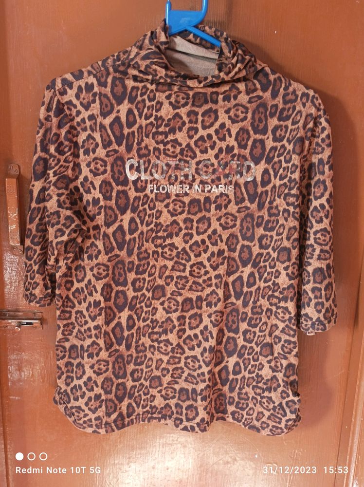 Animal Print Very Soft Fabric Top