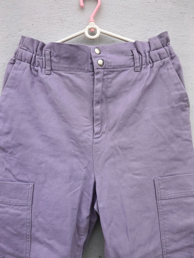 Beautiful Purple Cargo Jeans