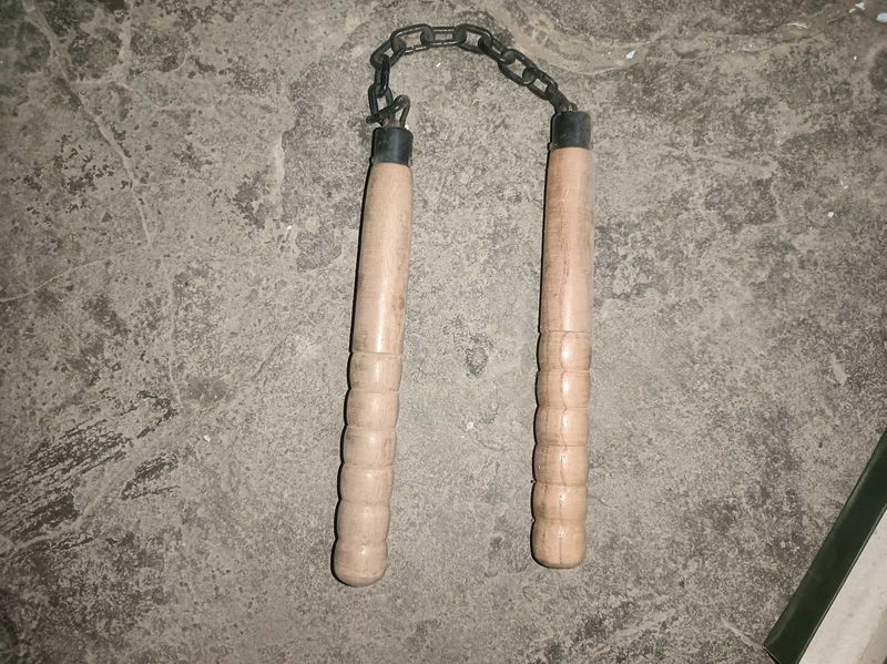 Wooden Chain Nunchucks &amp; foldable rod