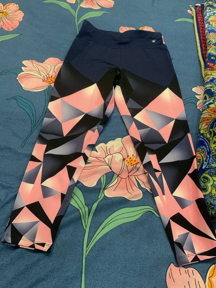 Geometric Print Leggings Length 35