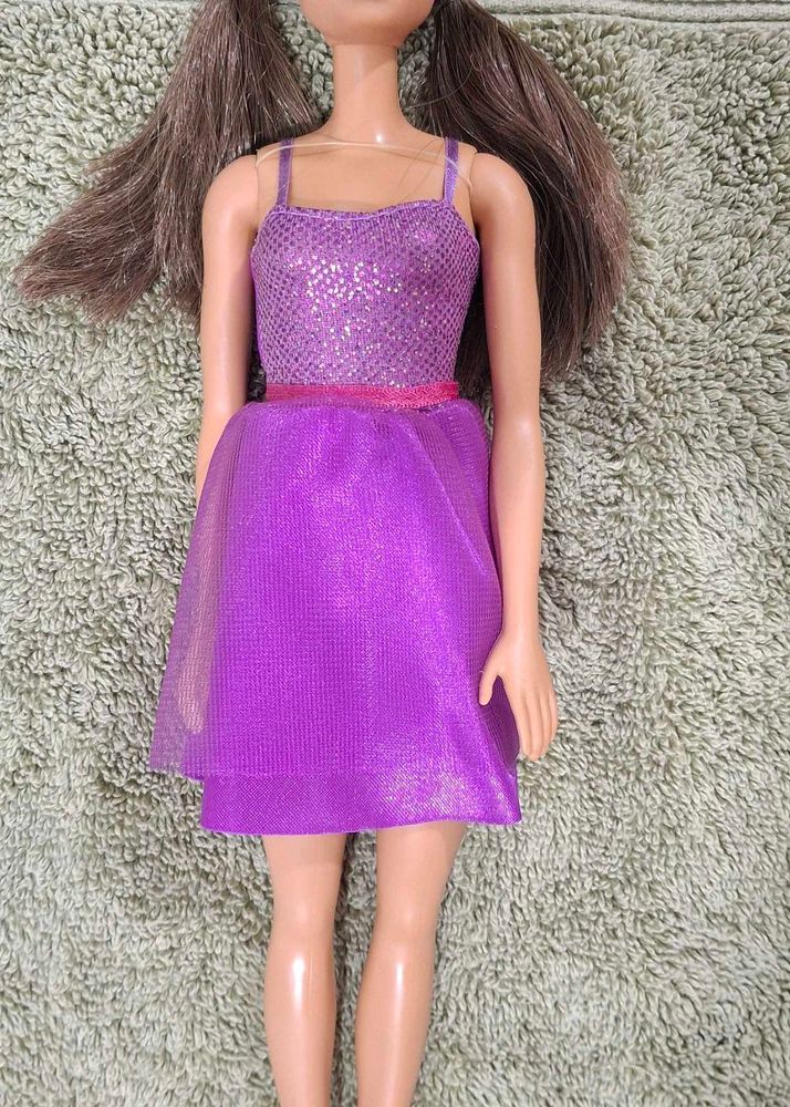 Sparkly Purple Doll Dress
