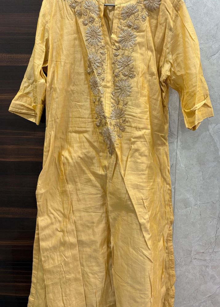 WESTSIDE - Yellow Kurta Set With Dupatta