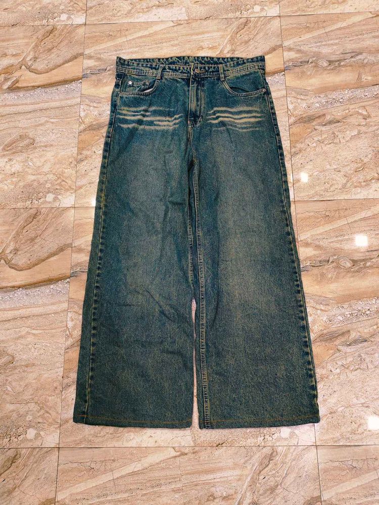 Wide Leg Denim Jeans