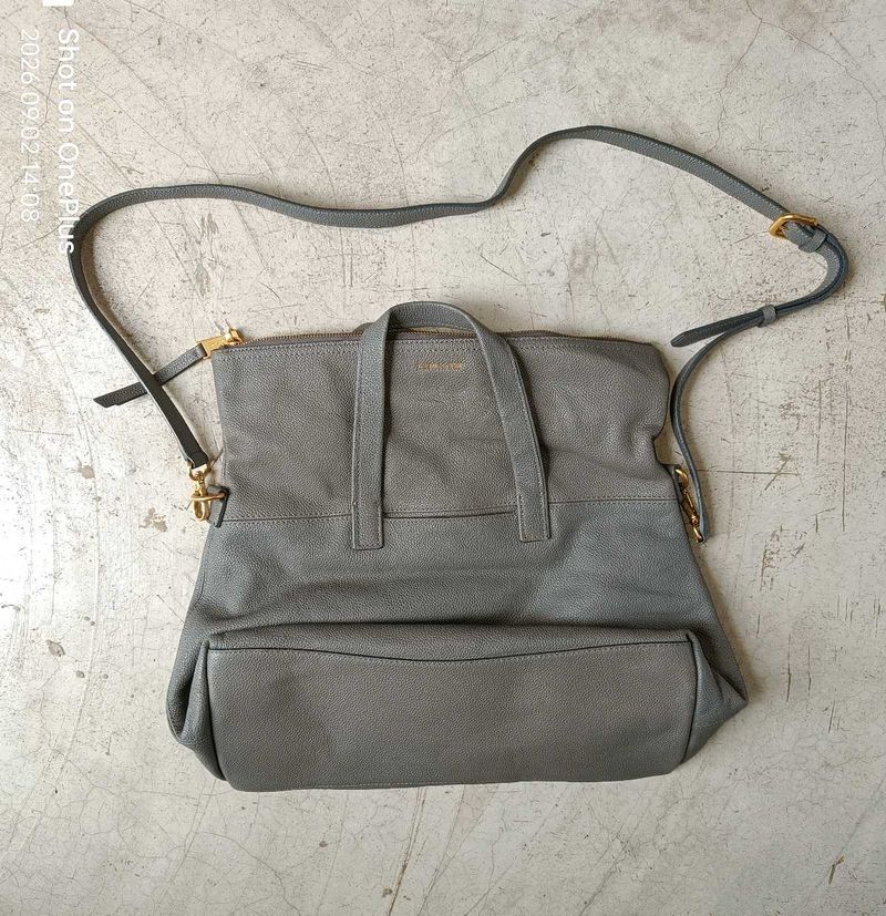 brand JILLSTUART Chic Grey Leather Shoulder Bag