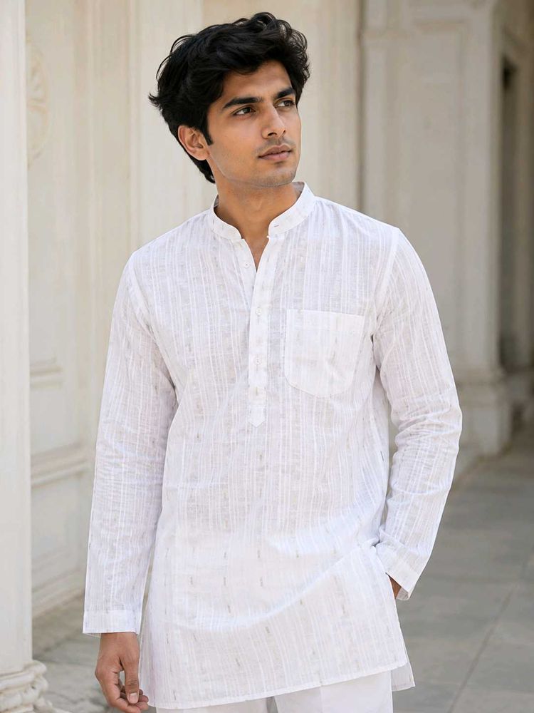 Men's White Kurta