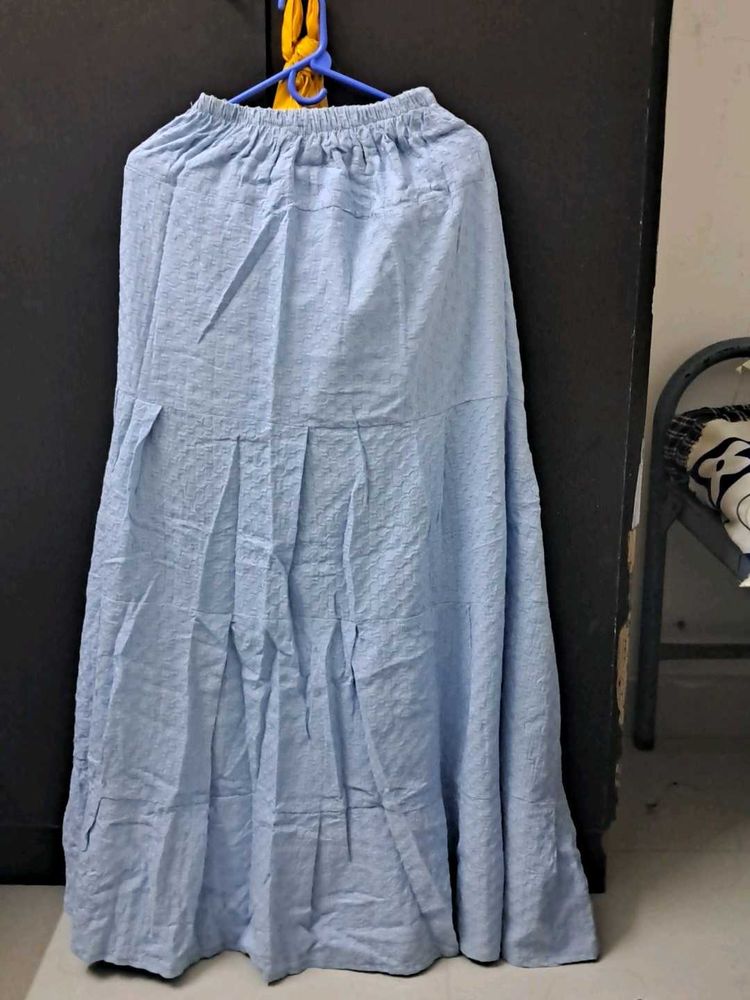 Light Blue Long Skirt