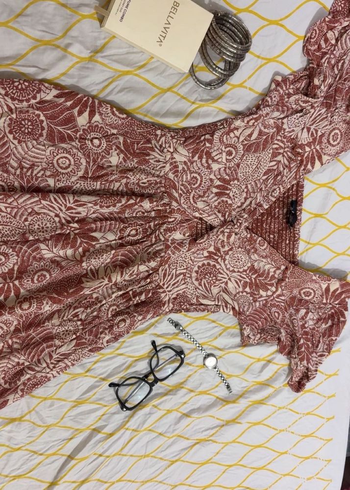 Boho Floral Print Dress
