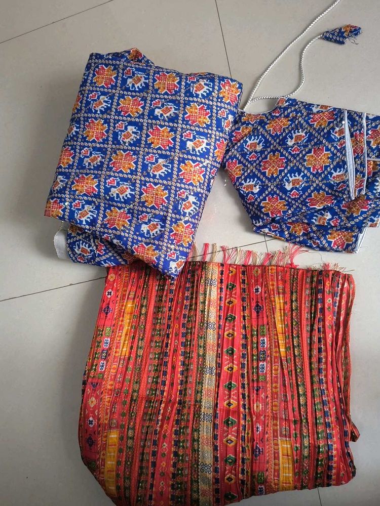 Boho Print chaniya choli with dupatta