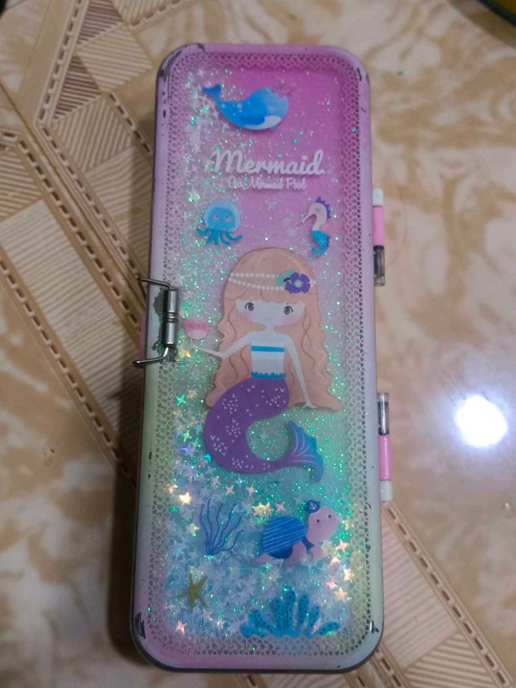 Mermaid Glitter Pencil Box