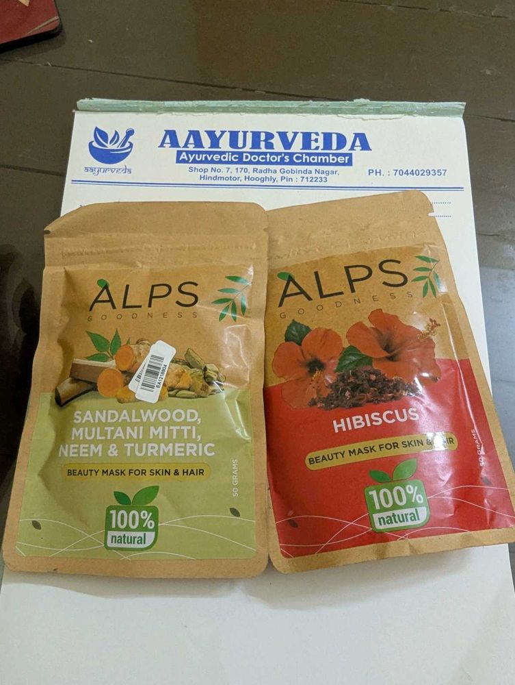ALPS Goodness Beauty Masks (Sandalwood &amp; Hibiscus)