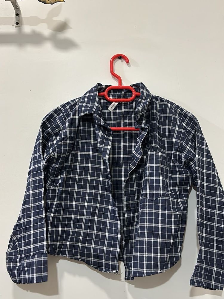 Classic Navy Checkered Shirt
