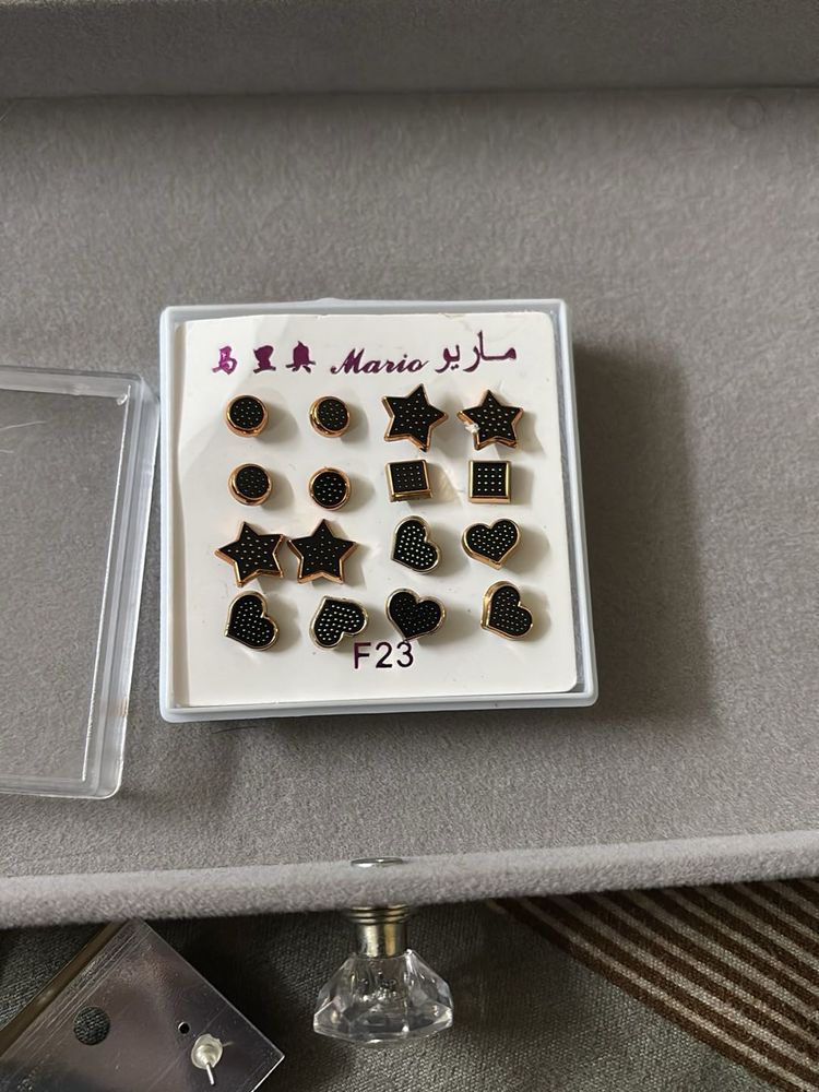 Cute Stud plastic Earring Set