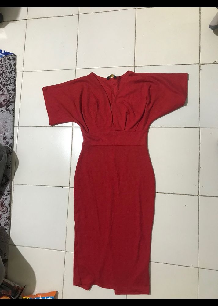 Blood Red Bodycon Dress