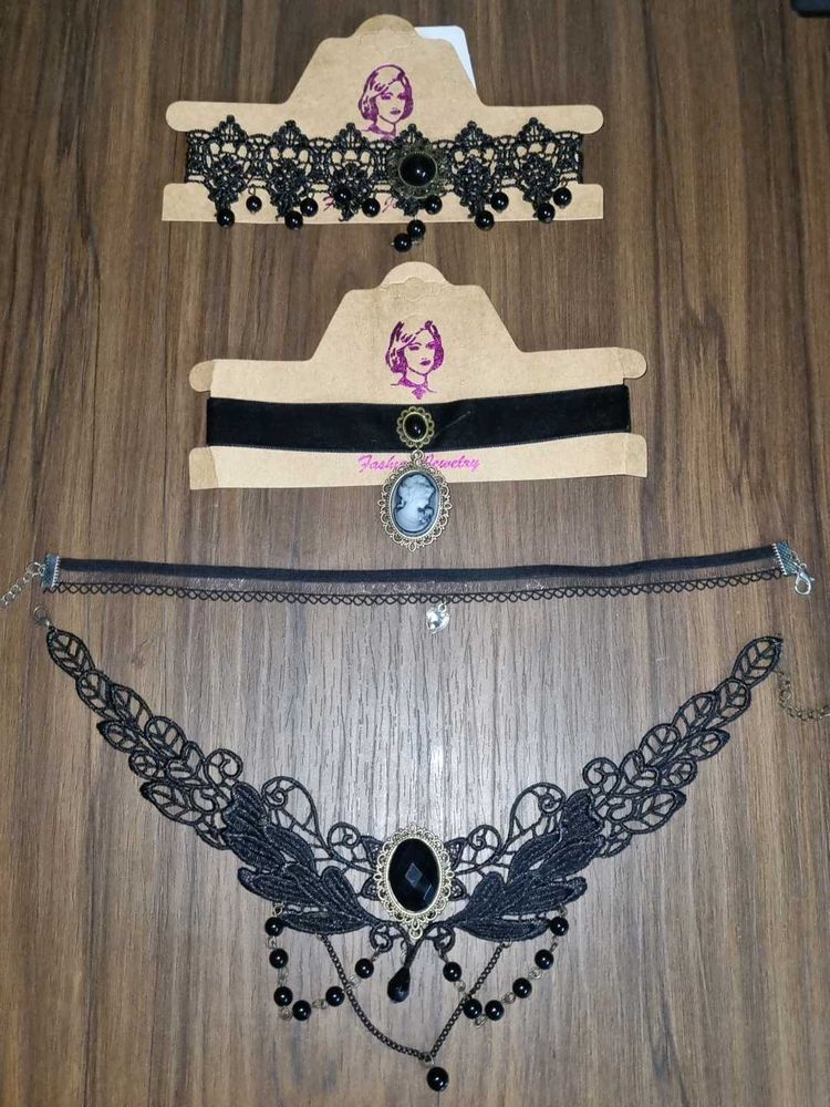 Black Chokers Combo