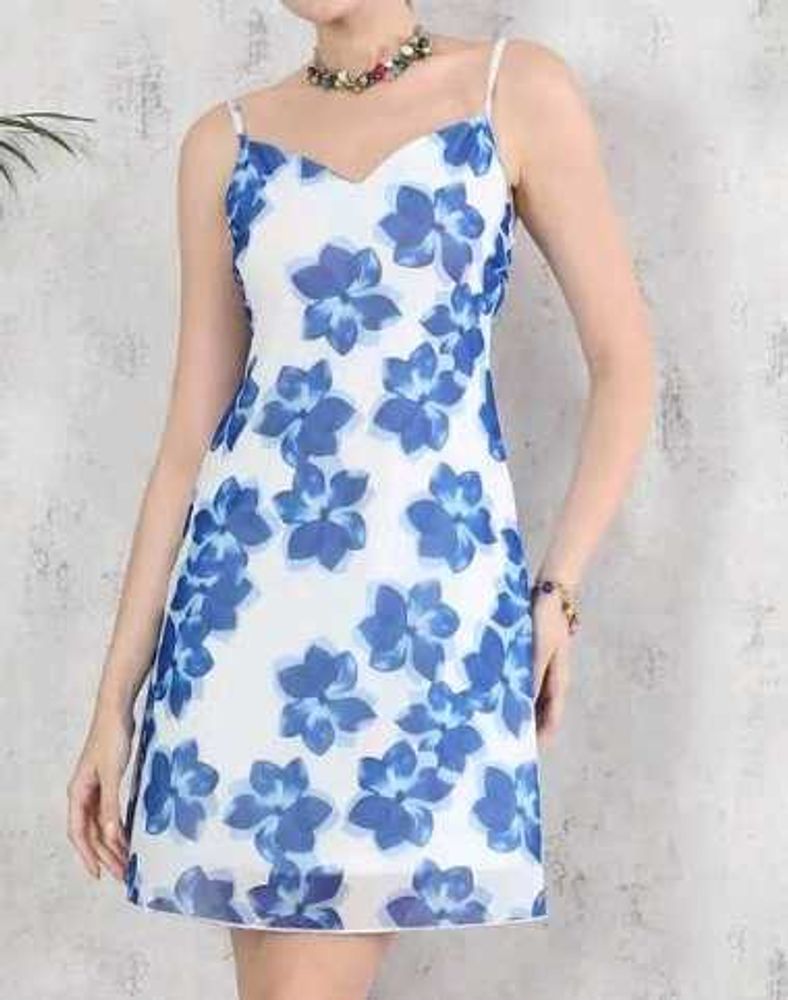 Floral Print Sleeveless Dress
