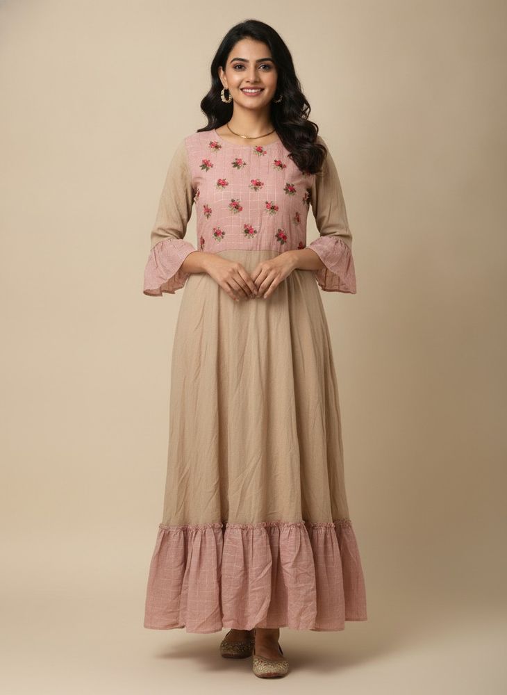 Elegant Floral Kurta anarkali