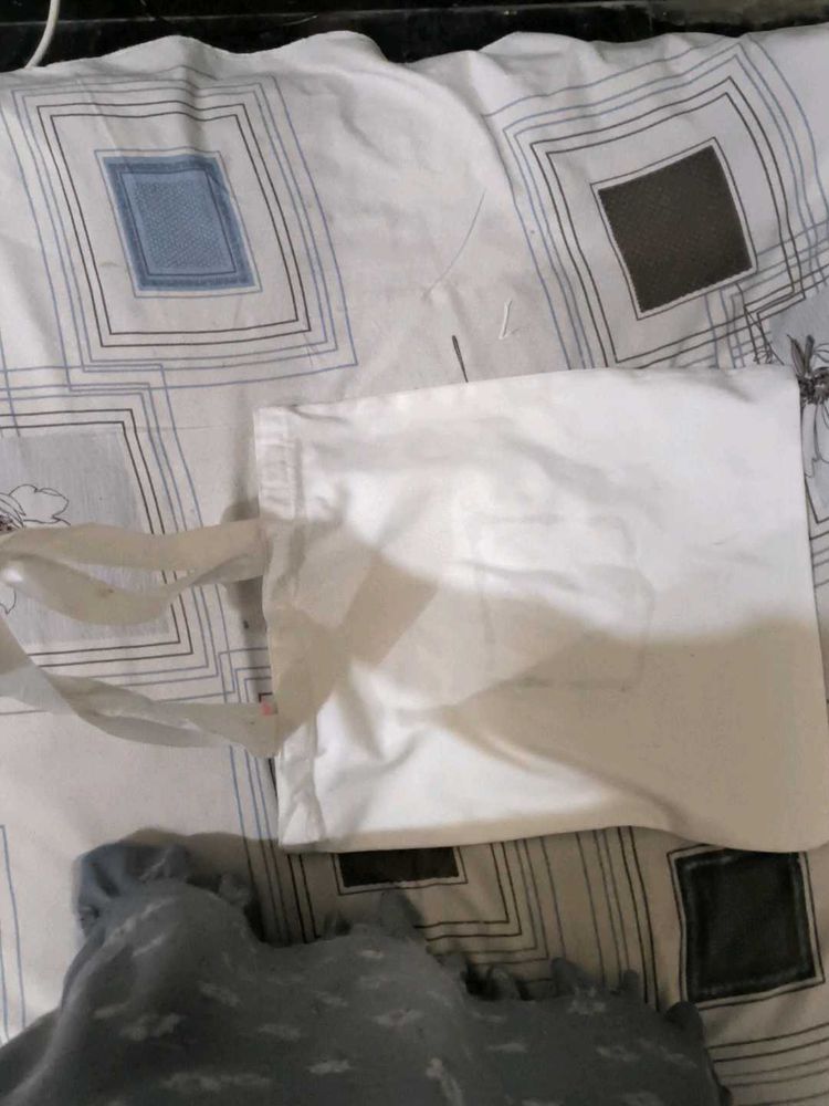 Simple White Tote Bag