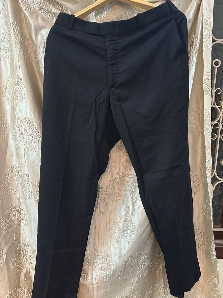 Black Straight Leg Trousers
