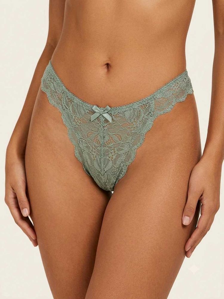 Delicate Lace Thong Briefs