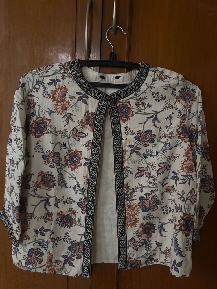Beautiful Floral Ethnic Jacket