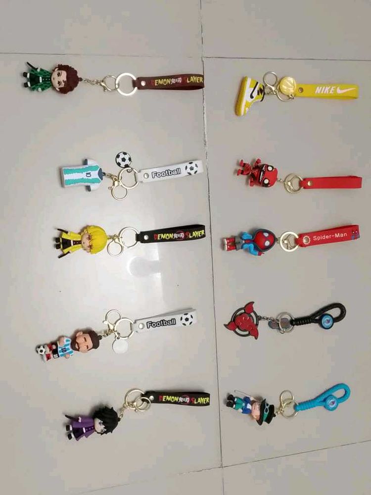 Anime Keychains set of 10