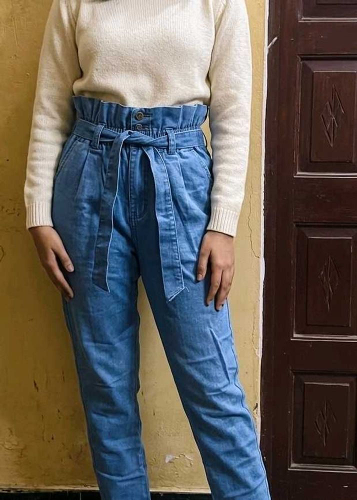 High-Waisted Denim