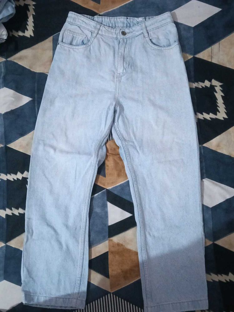 Light Wash Wide Leg Jeans